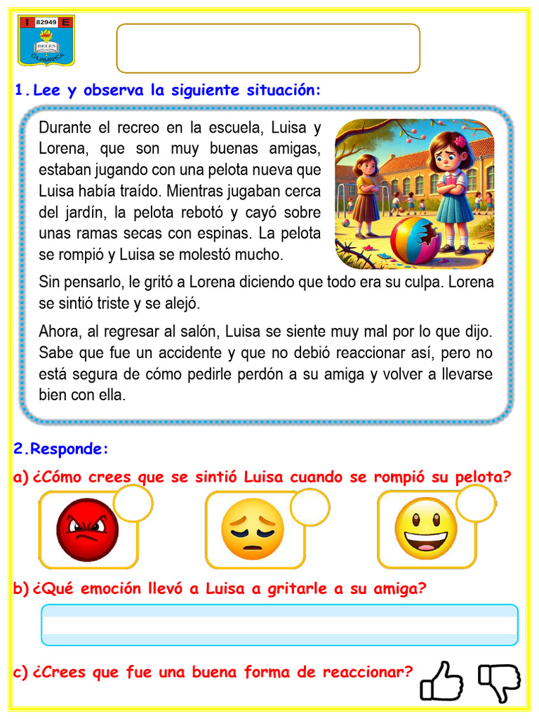 Manejo de emociones en conflictos escolares | PDF | Ira | Las emociones