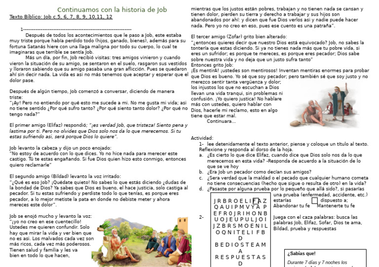 Reflexiones sobre el sufrimiento de Job | PDF | Libro de trabajo | Pecado