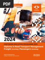 Diploma in Transportation Management UJ | PDF | Educational Stages