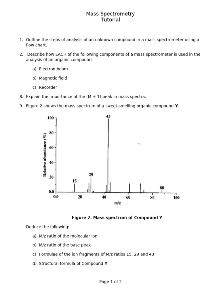 Mass Spectrometry Analysis Guide | PDF
