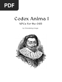 Codex Anima I NPCs for the OSR