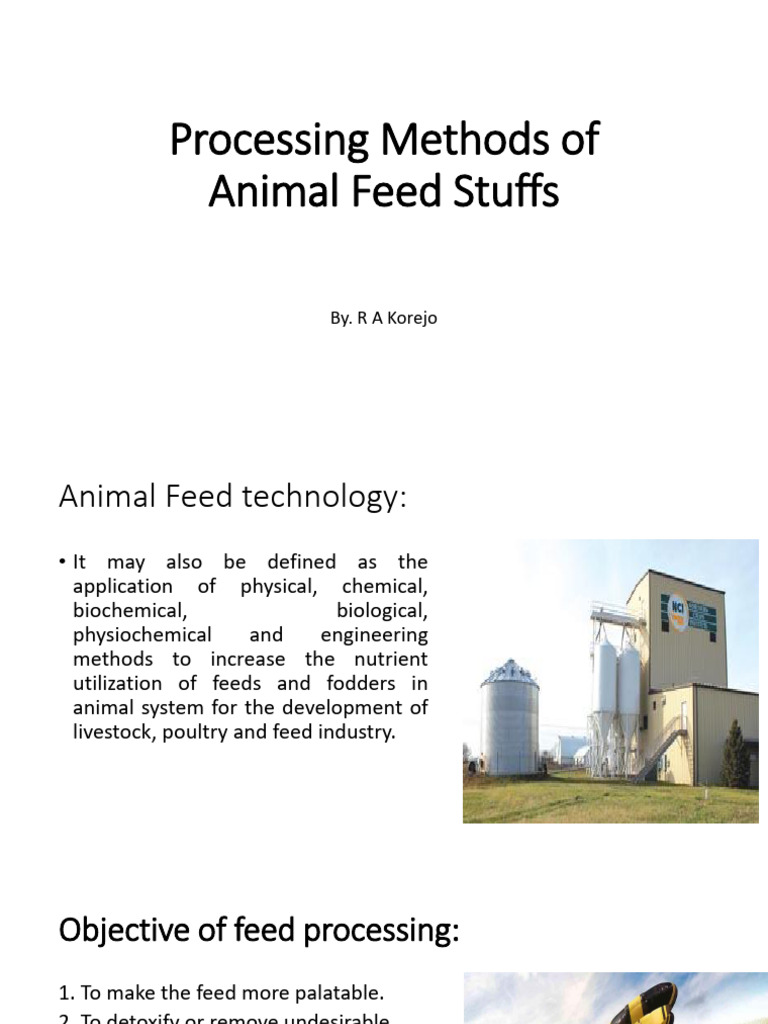 Feed Processing - NUTR-402 | PDF | Dietary Fiber | Diet & Nutrition