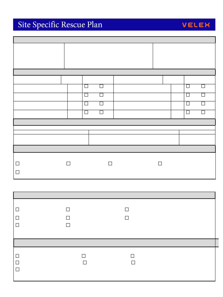 Rope Access Rescue Plan Template | PDF