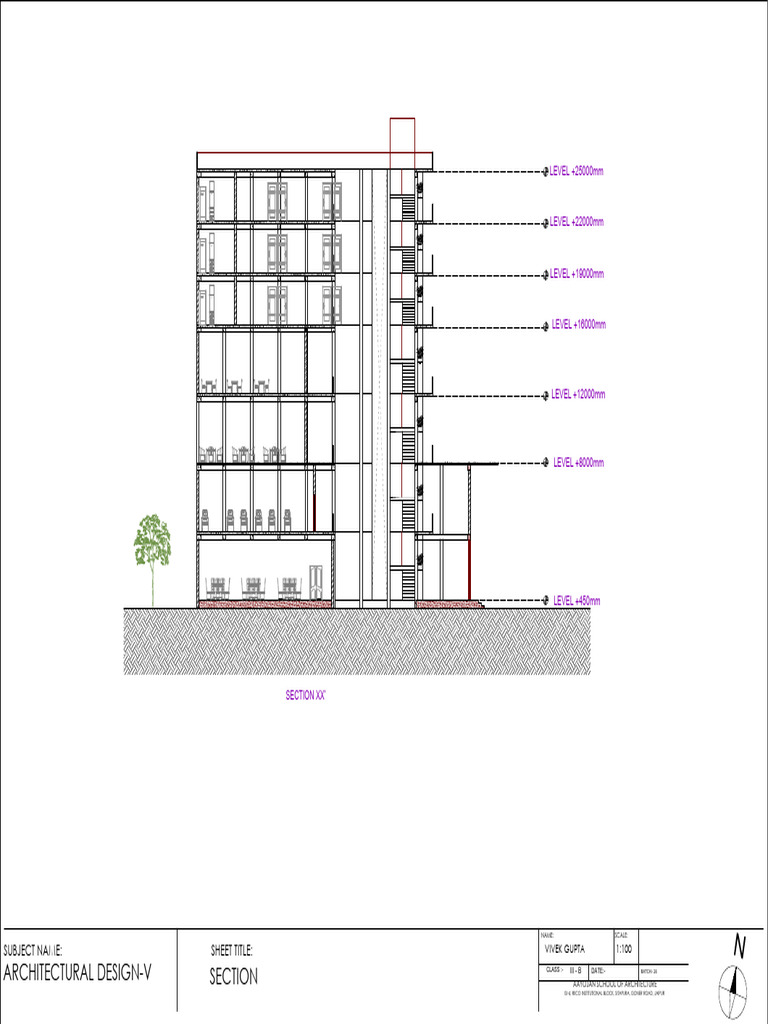 Architectural Design Section Aayojan School | PDF