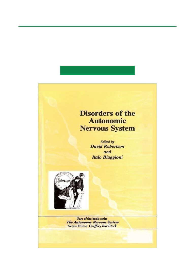 Disorders of The Autonomic Nervous System 1st Edition Full MOBI Ebook ...