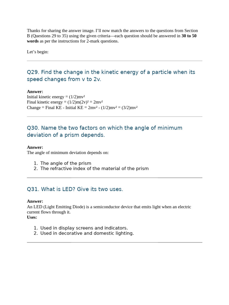 Physics Sec B Ms Word | PDF | Electronic Oscillator | Electrical ...