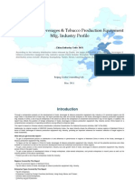 China Foods Beverages Tobacco Production Equipment Mfg. Industry Profile Cic3631