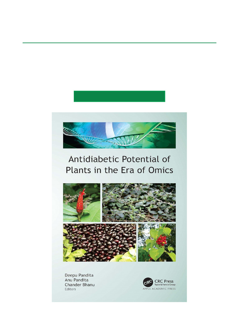 Antidiabetic Potential of Plants in The Era of Omics - 1st Edition ...