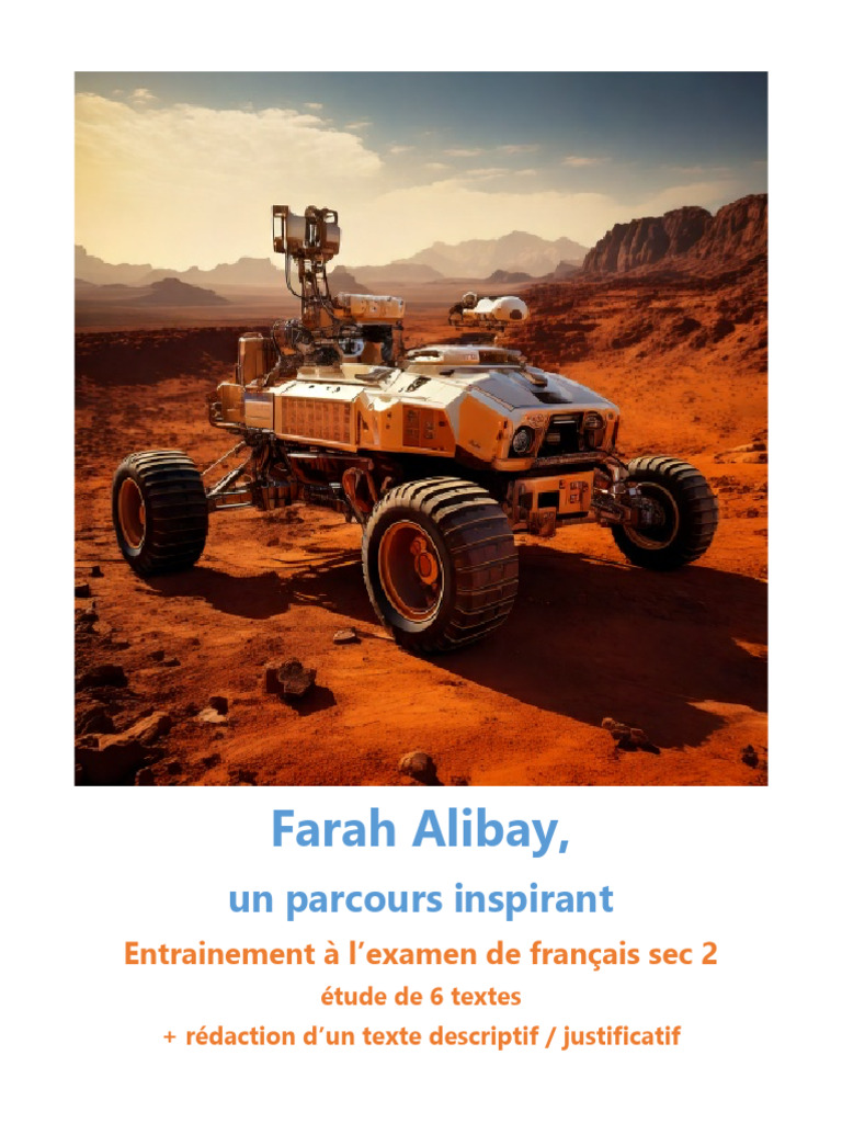 Farah Alibay : Inspiration et Perseverance | PDF | Exploration du ...