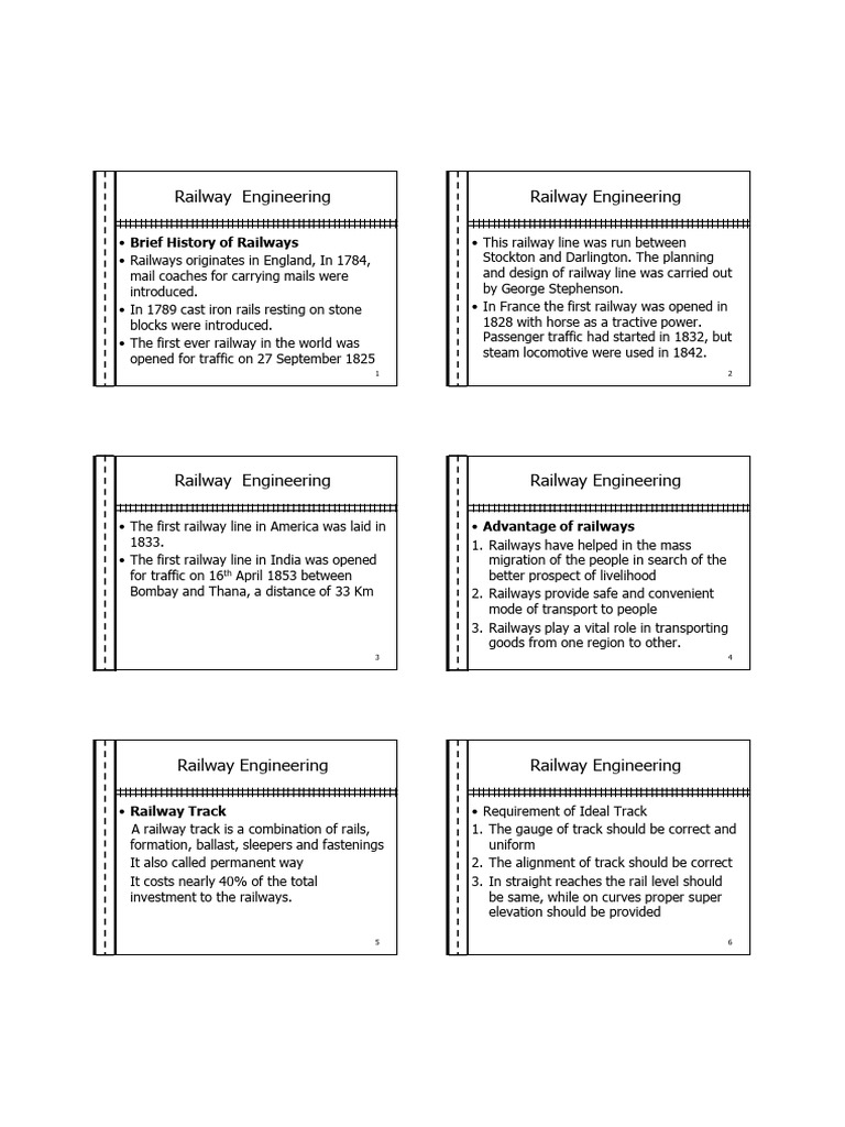Overview of Railway Engineering Principles | PDF | Track Gauge | Rail ...