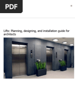 Lift Planning and Installation Guide | PDF | Elevator | Stairs