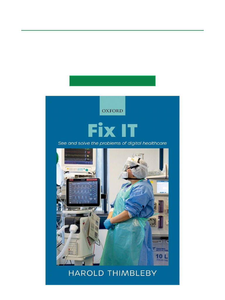 Fix IT See and Solve The Problems of Digital Healthcare Optimized EPUB ...