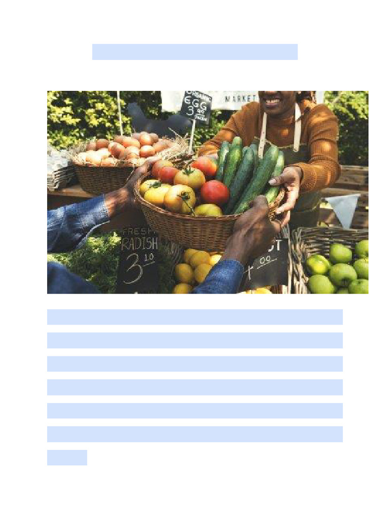 Case Study of Local Food Market | PDF | Local Food | Sustainability