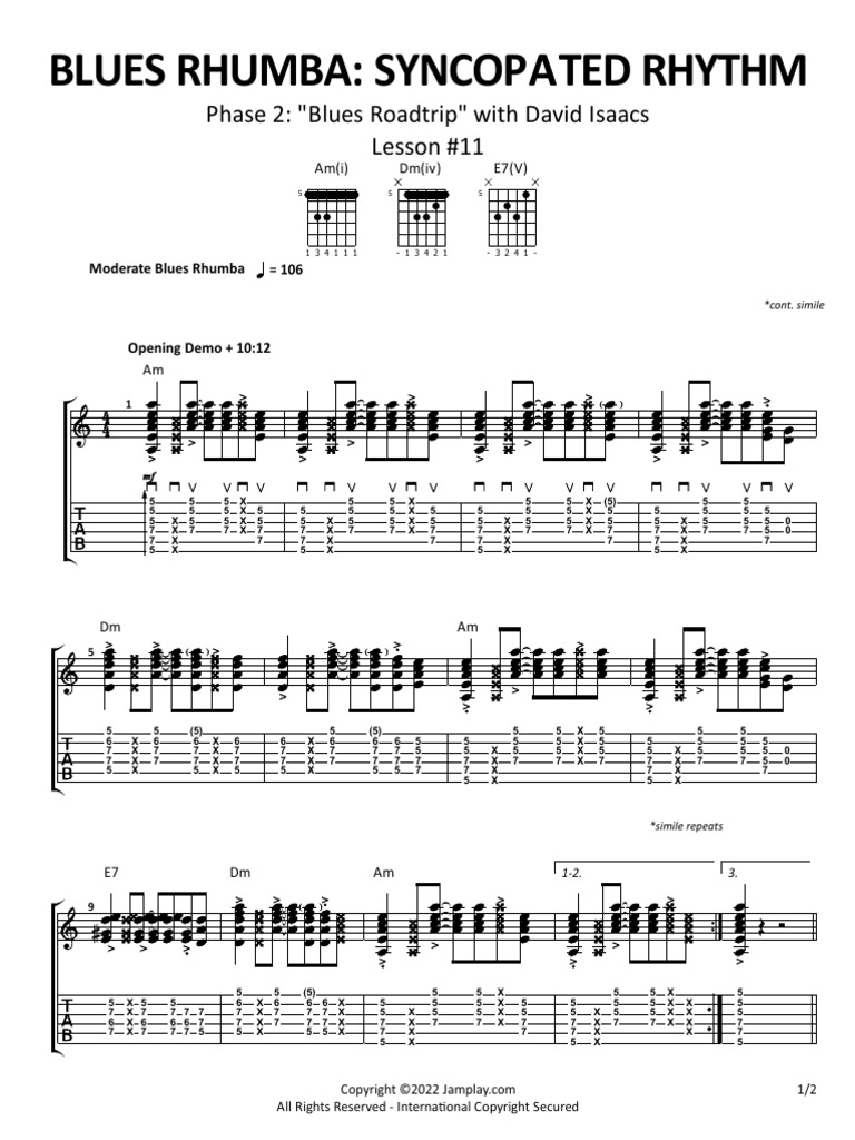 06 - BLUES RHUMBA - Rhythm | PDF | American Styles Of Music | Popular Music