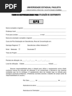 Termo de Responsabilidade Pela Guarda e Uso de 