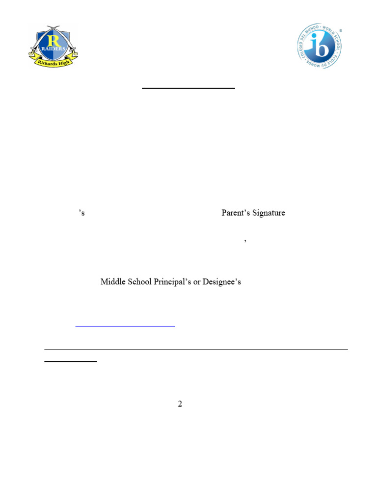 IB Shadowing Form and Instructions-2024-2025 | PDF | Human Rights | Gender