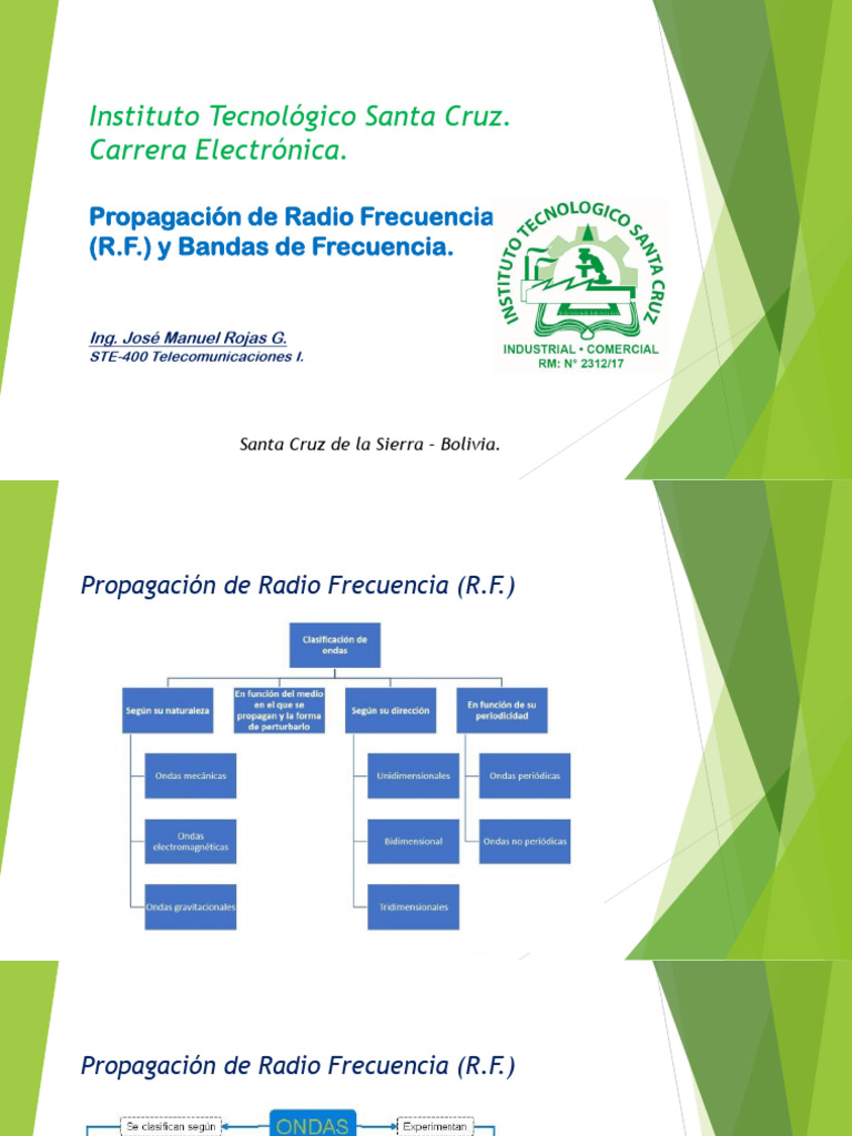 Propagación de Radio Frecuencia en R.F. | PDF | Propagación de radio ...