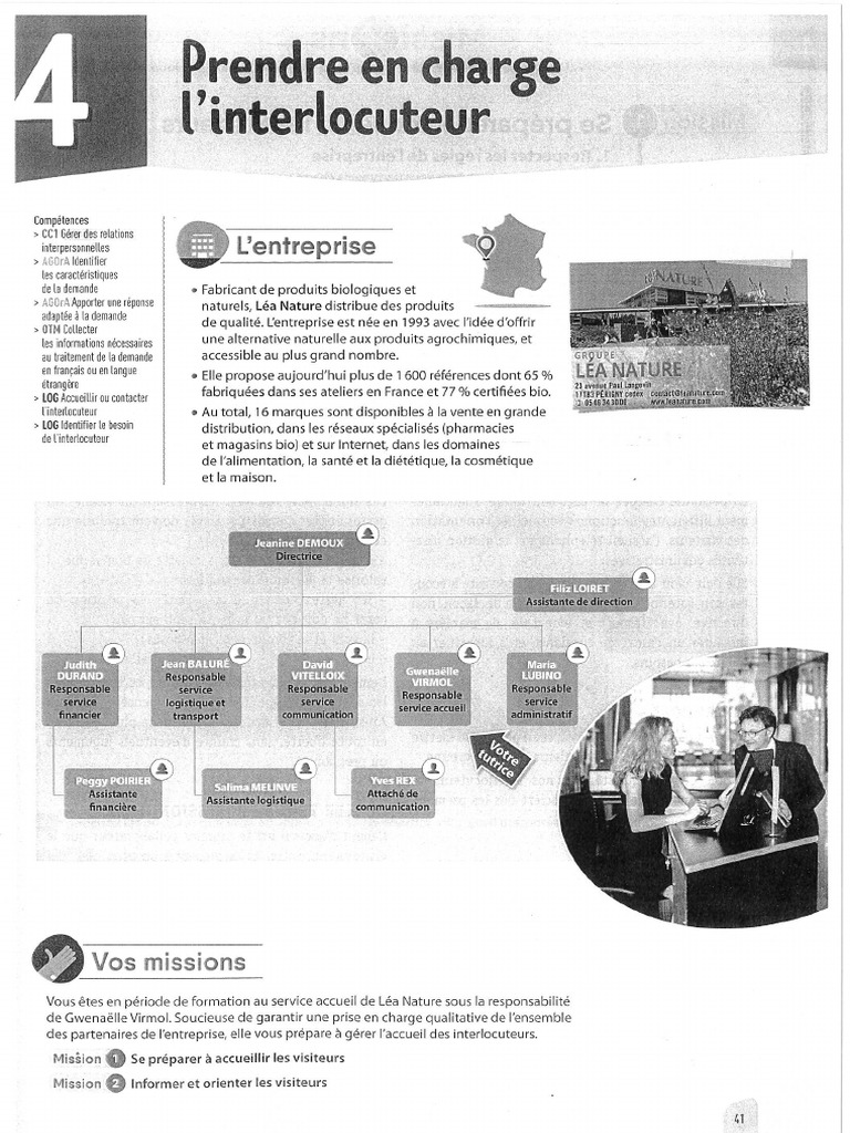 Prendre en Charge Un Interlocuteur | PDF