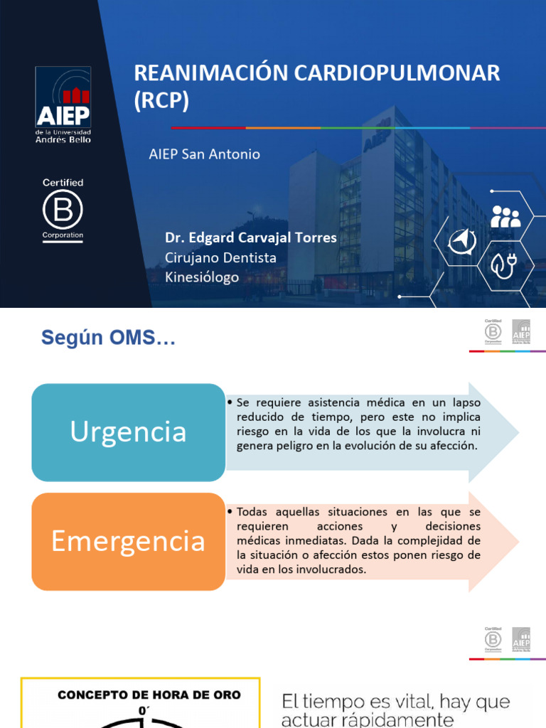 Guía RCP y Uso de DEA en Emergencias | PDF | Reanimación cardiopulmonar ...