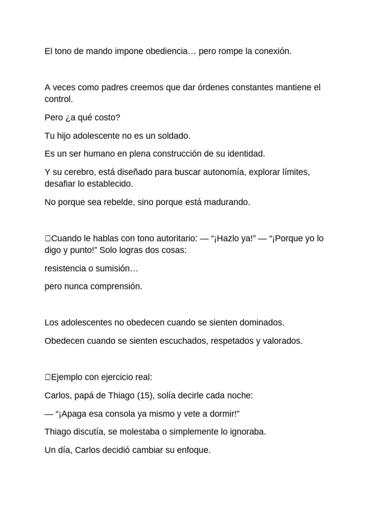 ?? El Tono de Mando Impone Obediencia | PDF