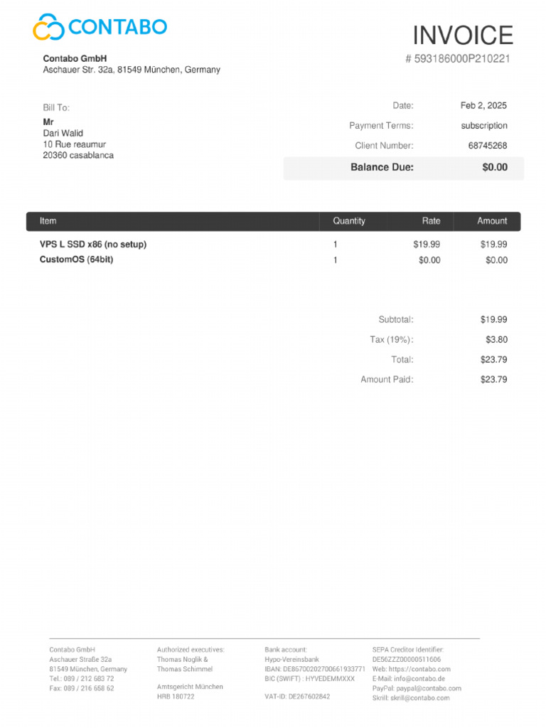 Invoice 289-4-48 AZP | PDF