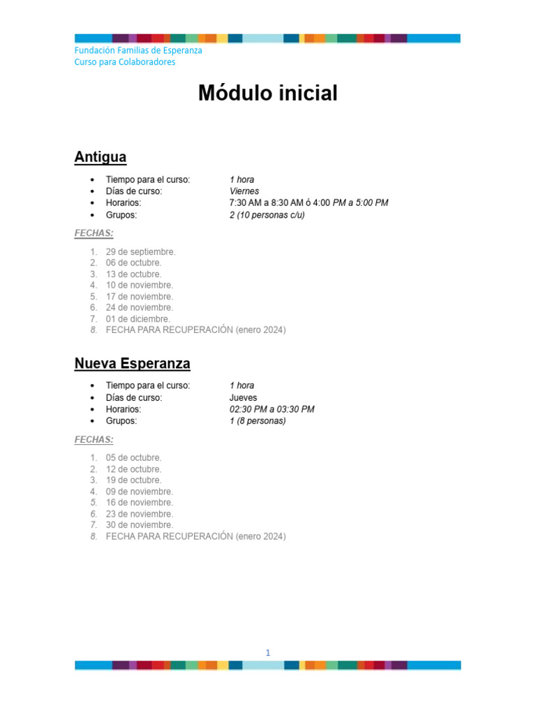Módulo Inicial | PDF