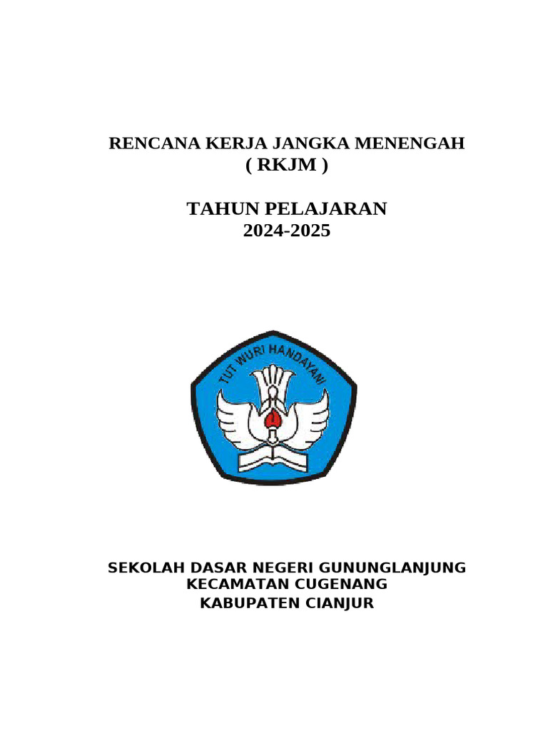 RKJM SDN Gununglanjung 2024-2025 | PDF