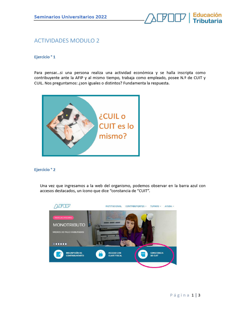 Módulo 2 - Actividades | PDF | Red mundial | Internet y web