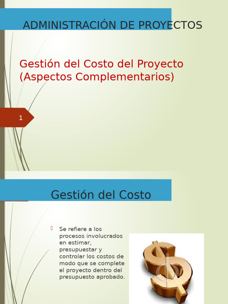 Gestión de Costos en Proyectos | PDF | Presupuesto