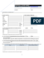 Proposal Cover Sheet PDF