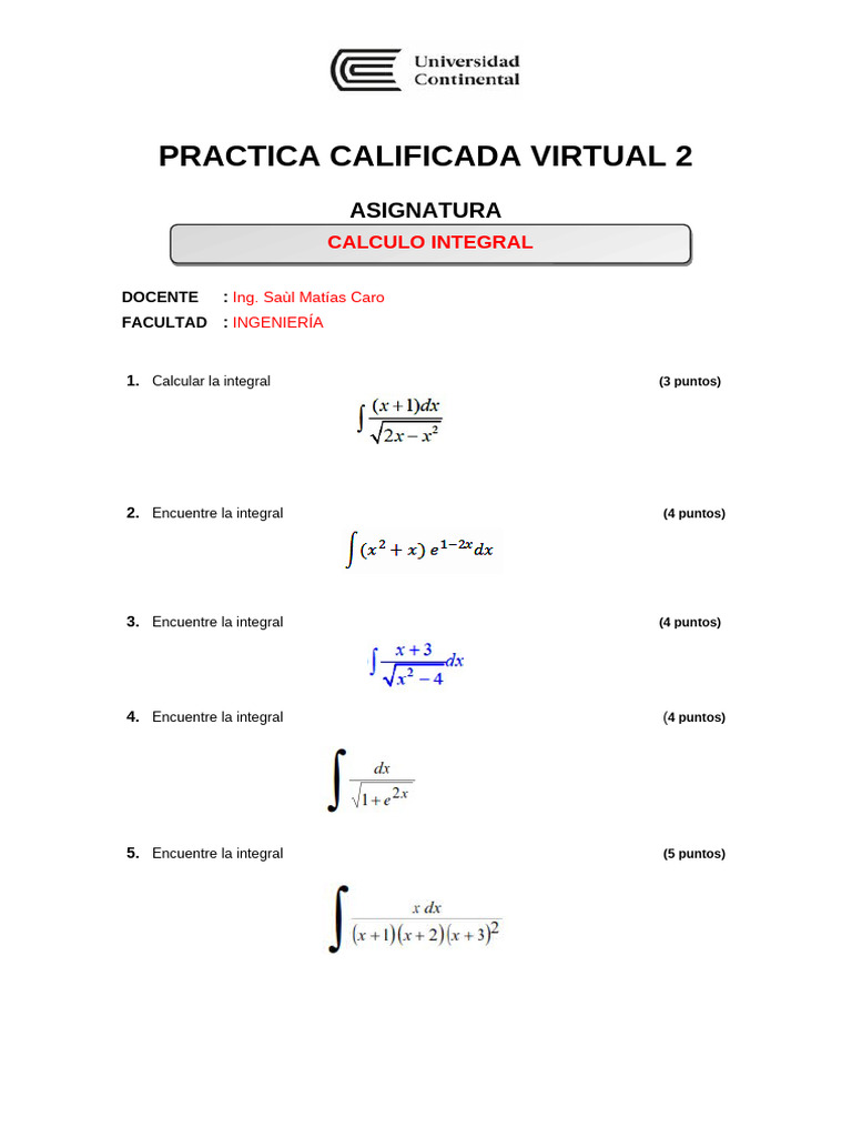 2 Practica Calificada Virtual - 2025 10 | PDF