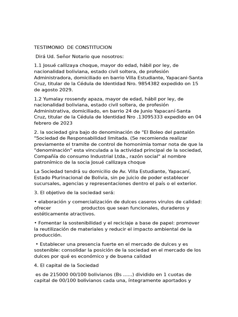 tooe | PDF | Sociedad de responsabilidad limitada | Negocios económicos