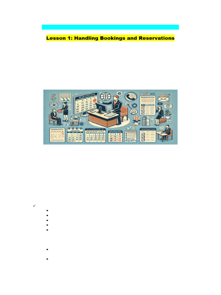 Customer Service: Booking Skills Guide | PDF