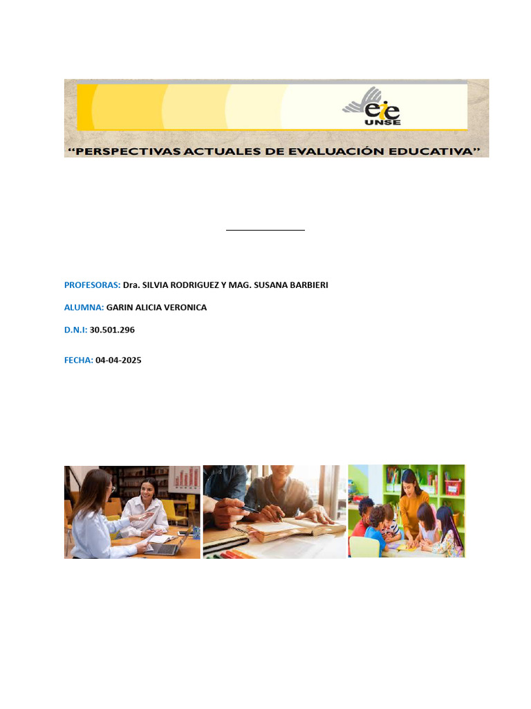 TP Final Persp Act. | PDF | Evaluación | Aprendizaje