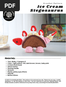 MAIceCreamStegosaurusCrochetPattern