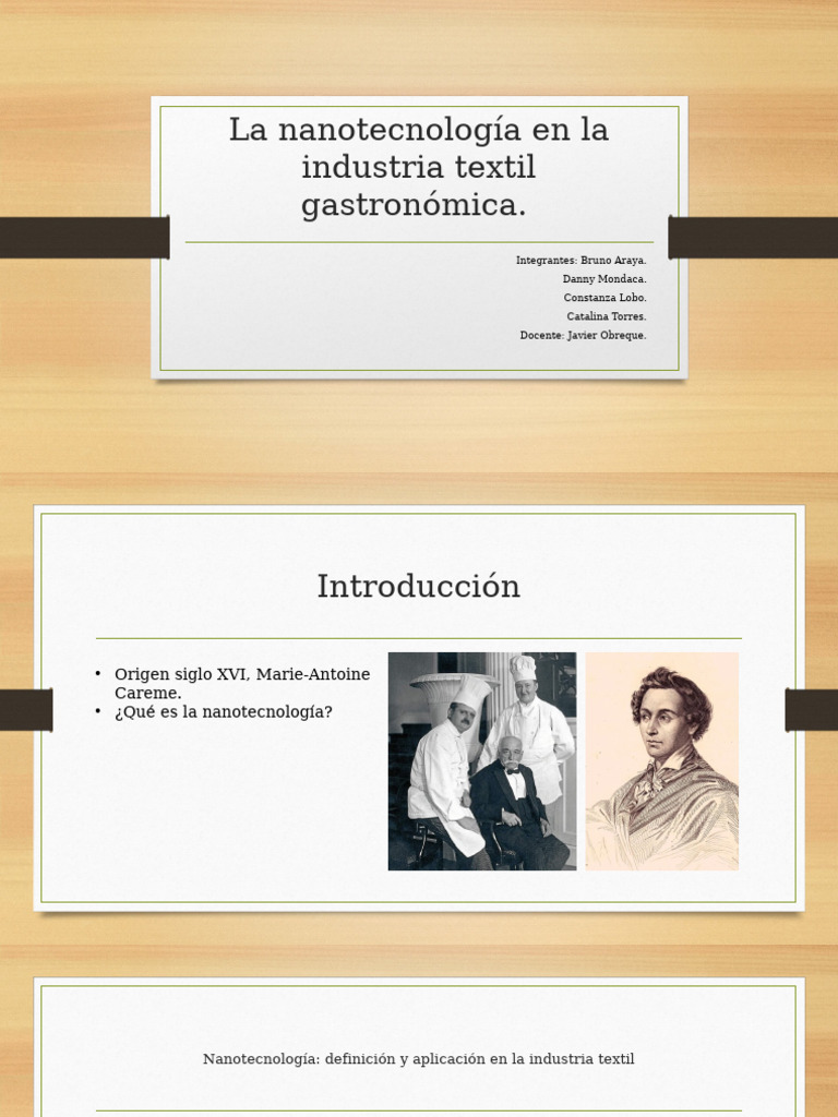 La Nanotecnologã - A en La Industria Textil Gastronã Mica | PDF