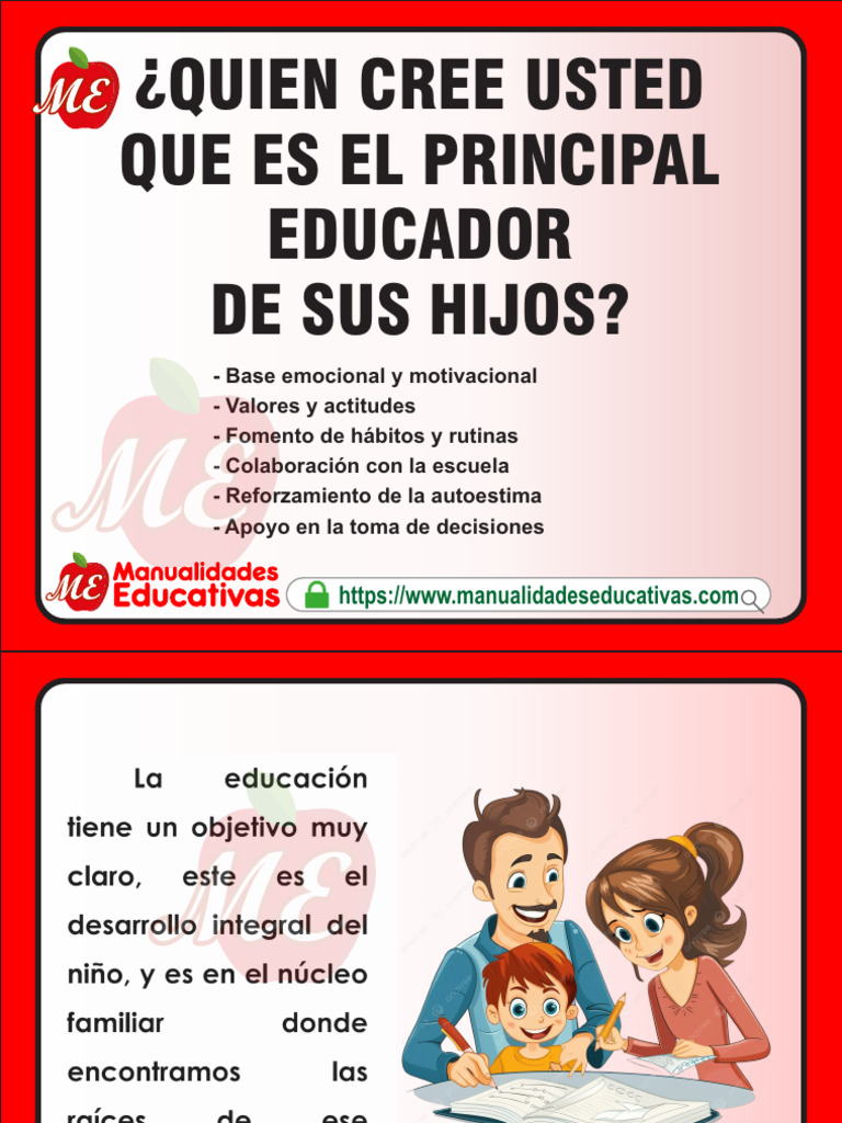 1.- Qué Papel Juega La Familia en El Proceso Educativo | PDF