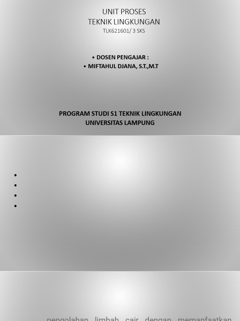 p1 - Unit Proses | PDF