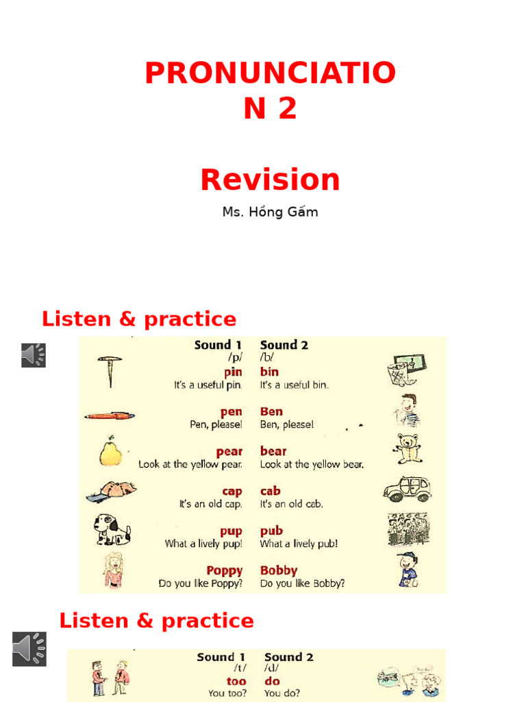 Pronunciation Guide for Fairy Tales | PDF