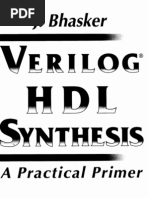 Verilog HDL Synthesis A Practical Primer Bhasker