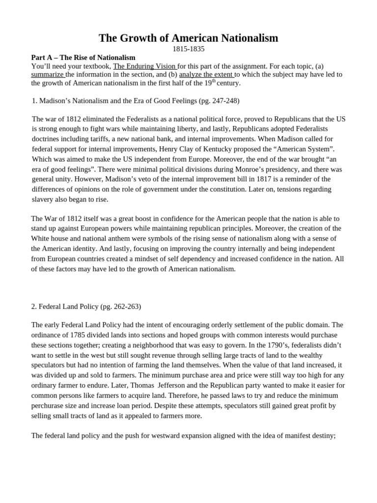 NATIONALISM APUSH DEFINITION visual data 7