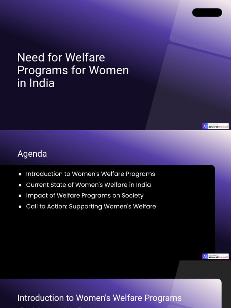 Women's Welfare Programs in India | PDF | Empowerment | Economies