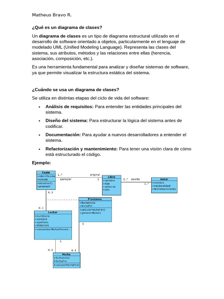 Diagrama de Clases en UML | PDF | Lenguaje de modelado unificado ...