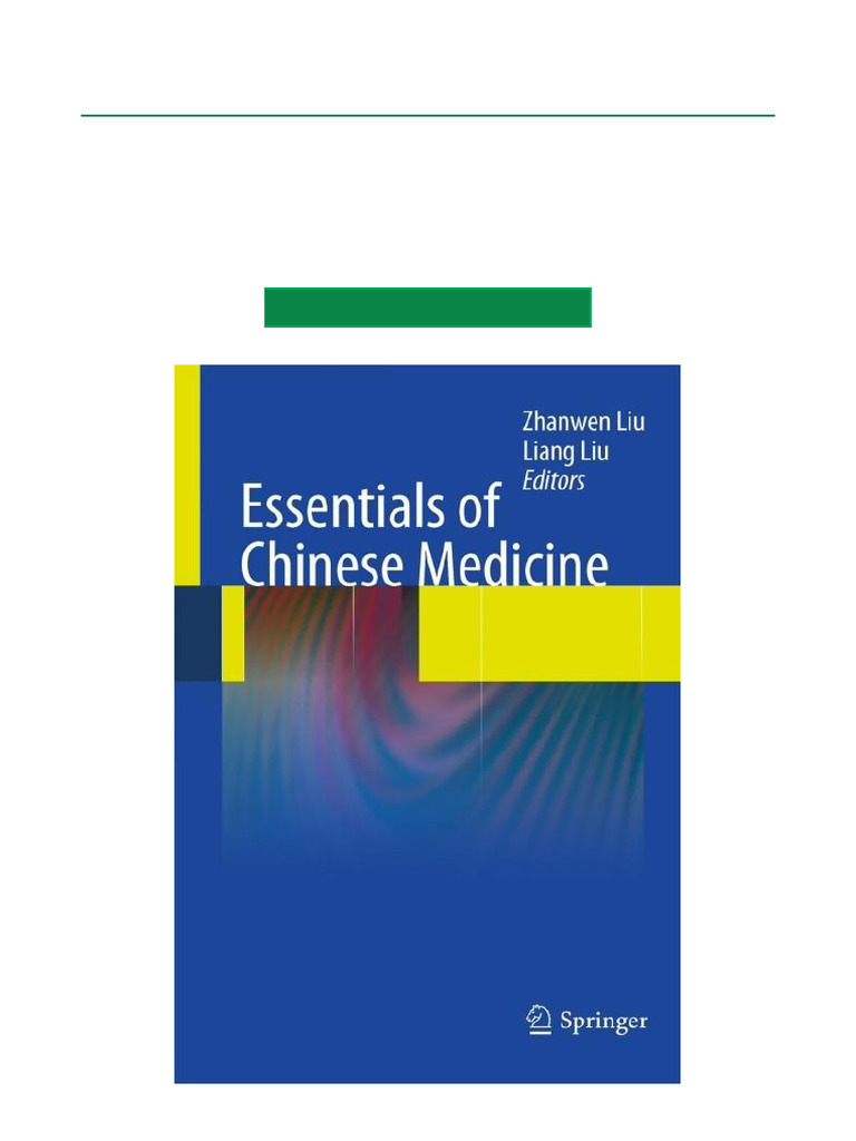 Essentials of Chinese Medicine Volume 1 | PDF | Traditional Chinese ...