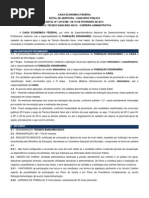 EDITAL CAIXA ECONOMICA 2012