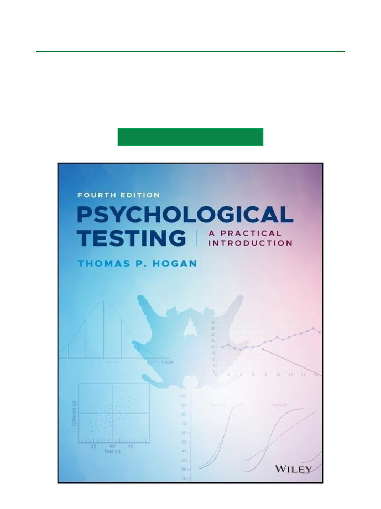 Practical Introduction to Psychological Testing | PDF | Validity ...