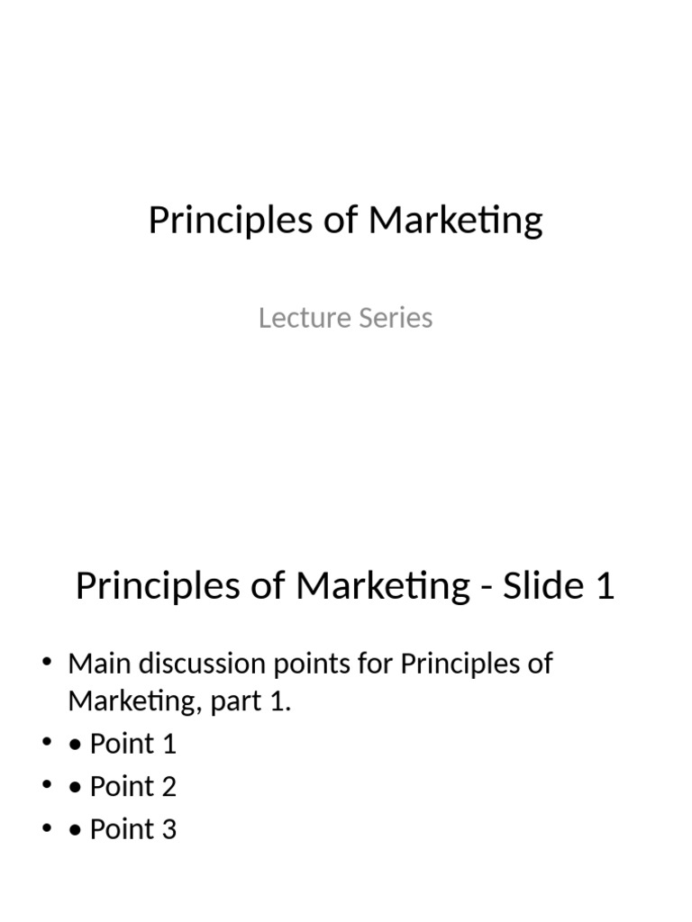 Principles Of Marketing Pdf