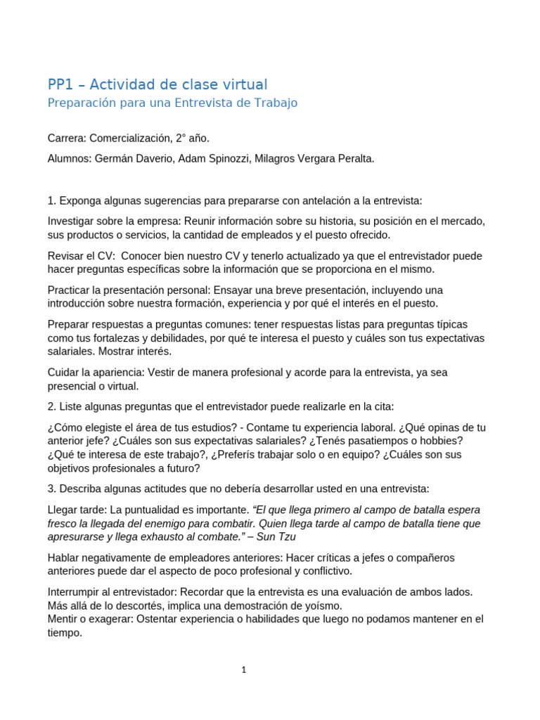 Actividad PP1 | PDF