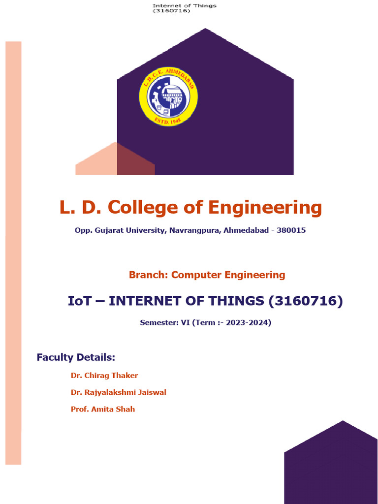 IoT Practical Assessment for Computer Engineering | PDF | Internet Of ...