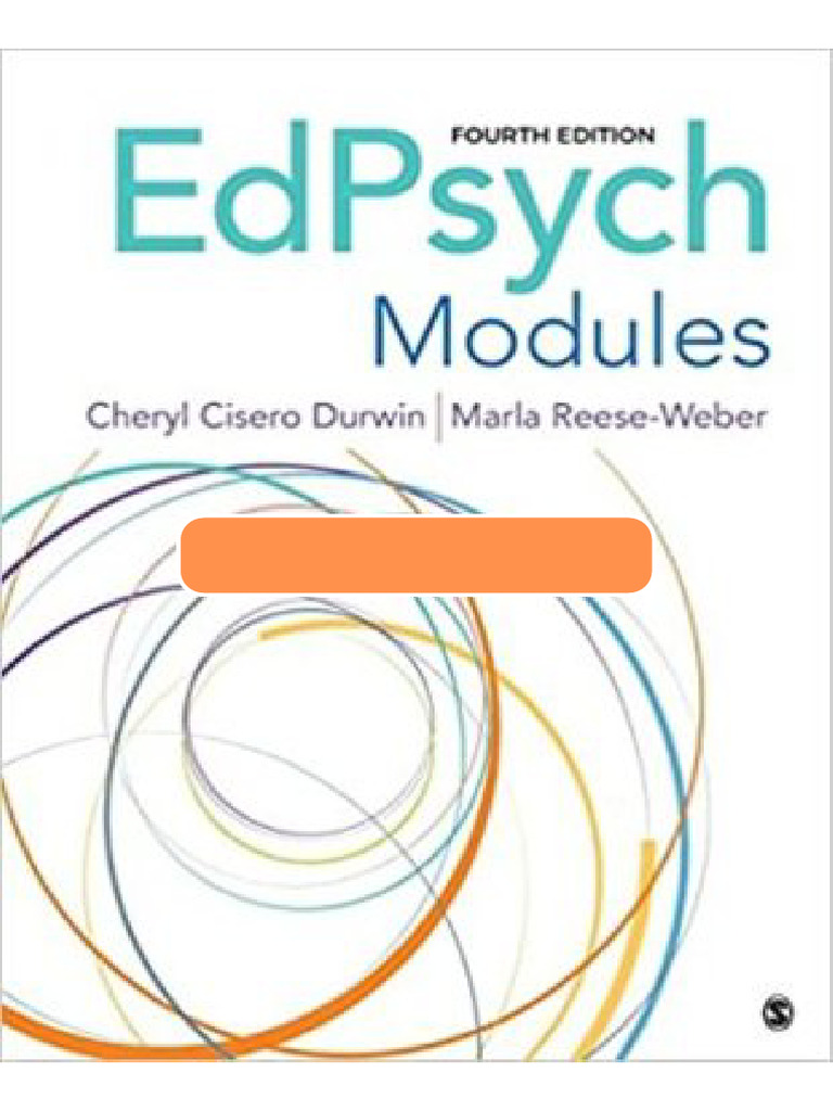 Testbank For EdPsych Modules 4th Edition Durwin Solution Manual | PDF ...